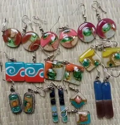 Fused Glass Earrings